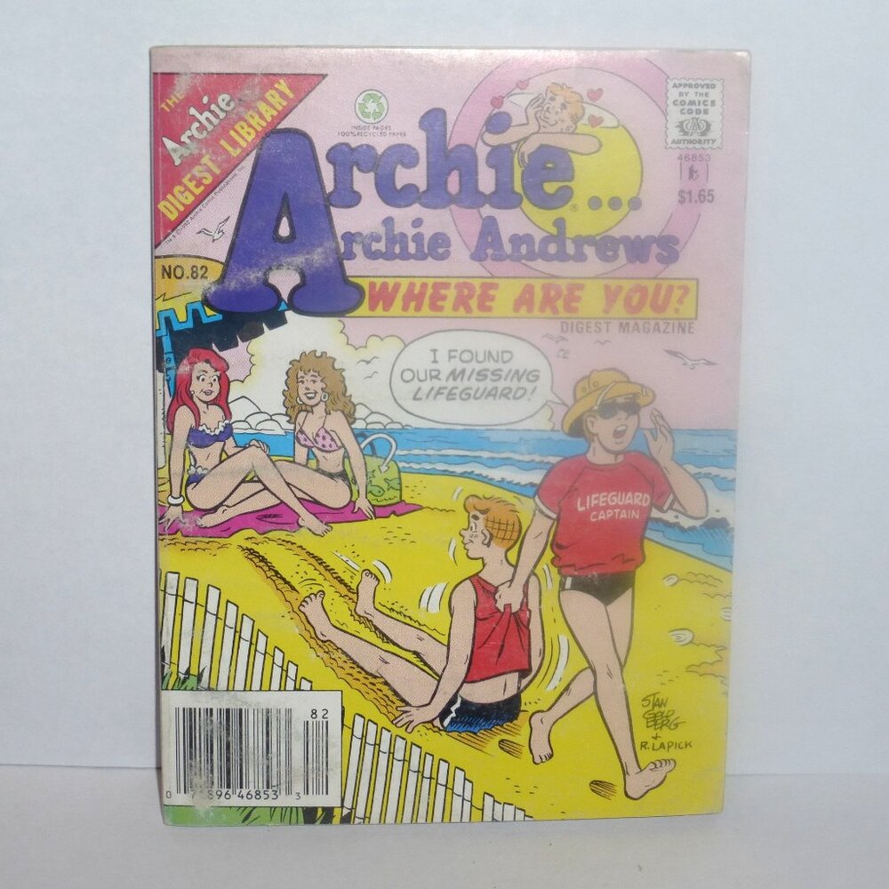 1st PRINT 1992 Archie Digest Library ARCHIE Andrews WHERE Are You Digest #82 Arc